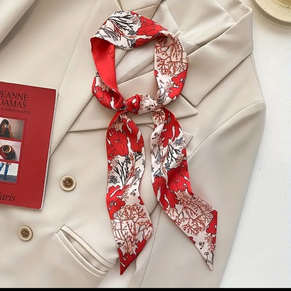 4pcs. Satin Layered Twillys/Scarves - Picture 5 of 6